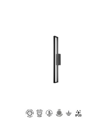 DURBAN * APLIQUE LED 20W 3000K NEGRO